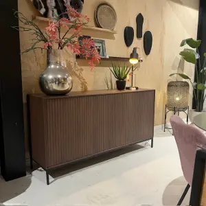 Showroommodel, zelf afhalen! Dressoir Madison Walnoot 165 cm