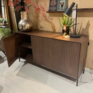 Showroommodel, zelf afhalen! Dressoir Madison Walnoot 165 cm