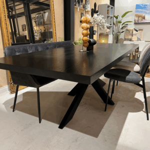 Showroommodel, zelf afhalen! Eettafel Carlito Black 240cm