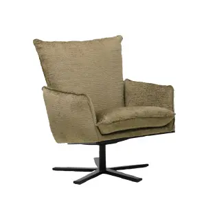 Showroommodel, zelf afhalen! Fauteuil Dunja Brass