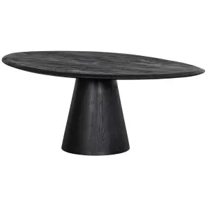 Showroommodel, zelf afhalen! Posture Salontafel Hout Zwart Ø120cm