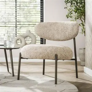 Fauteuil Round / Tissee cargo zandkleur