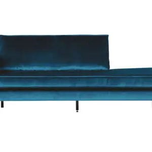 Showroommodel, zelf afhalen! Rodeo Daybed Left Velvet Blue