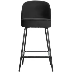 VOGUE BARSTOEL 65 CM VELVET ZWART