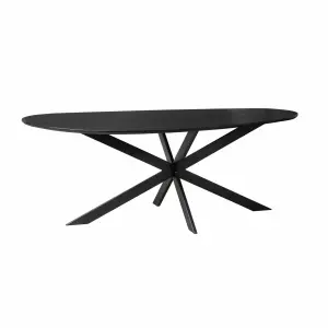 Eettafel Cloud | 210 cm | Eiken | Zwart