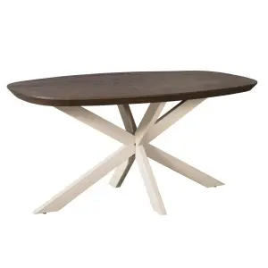 Eettafel Madison Brown | 160 cm | Deens Ovaal | Poot Sand