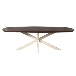 Eettafel Madison Brown | 280 cm | Deens Ovaal | Poot Sand