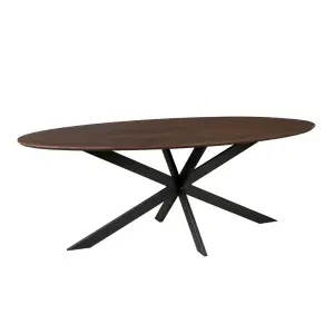 Eiken eettafel Ferris | Ovaal 180 cm | Brown