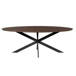 Eiken eettafel Ferris | Ovaal 210 cm | Brown