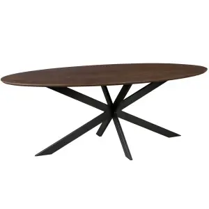 Eiken eettafel Ferris | Ovaal 210 cm | Brown