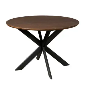 Eiken eettafel Ferris | Rond 130 cm | Brown