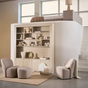 Lofty Fauteuil BouclÉ Grijs