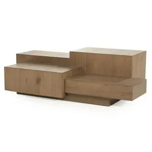 Salontafel Quinten rechthoekig - bruin