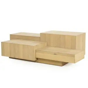 Salontafel Quinten rechthoekig - naturel