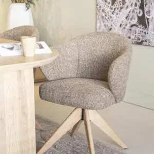 Stoel Connor naturel - mosterd Donna