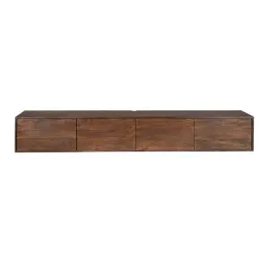Zwevend tv meubel Vision Brown | 200 cm