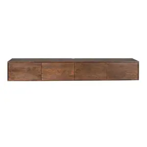 Zwevend tv meubel Vision Brown | 240 cm