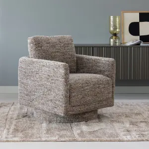 OSKA DRAAIFAUTEUIL BRUIN MELANGE