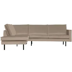 RODEO HOEKBANK LINKS VELVET KHAKI
