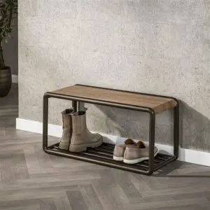 Schoenenbank Luno / Drift brown