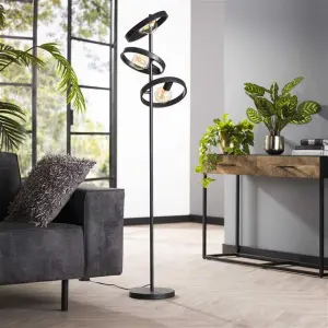 Vloerlamp Hover 3-lichts / Charcoal
