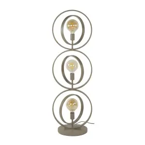 Vloerlamp Turn Around 3-lichts / Beige