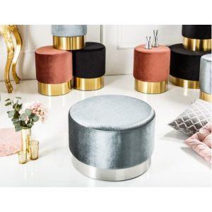 Bijzettafel Glamour Velvet Zilver
