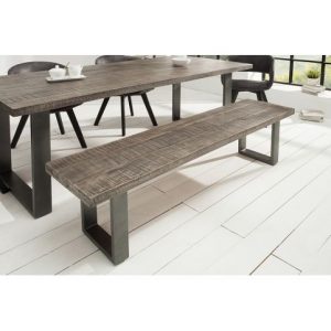 Eetkamerbank Iron Craft Mango Antraciet 170