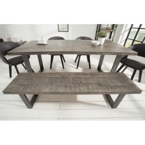 Eetkamerbank Iron Craft Mango Antraciet 170