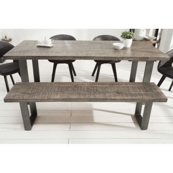 Eetkamerbank Iron Craft Mango Antraciet 170