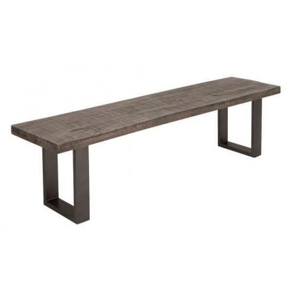 Eetkamerbank Iron Craft Mango Antraciet 170