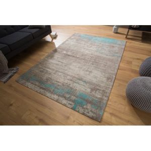Vloerkleed Modern Blauw/Grijs Used Look