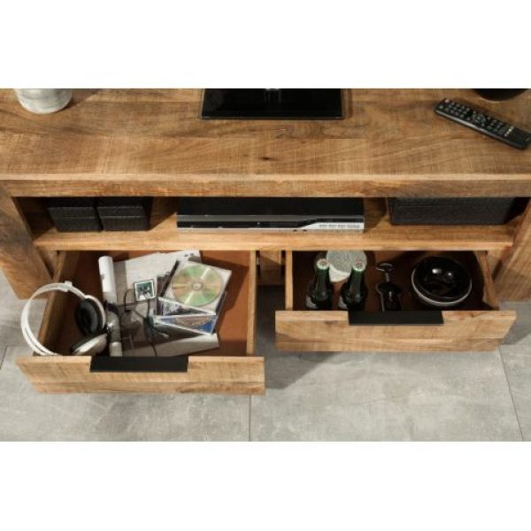 Showroommodel TV Meubel Iron Craft 2 Lades Mango, zelf afhalen