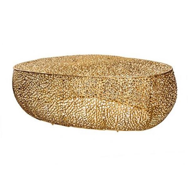 Salontafel Leaf 122 cm Goud