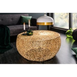 Salontafel Leaf Goud 80 cm