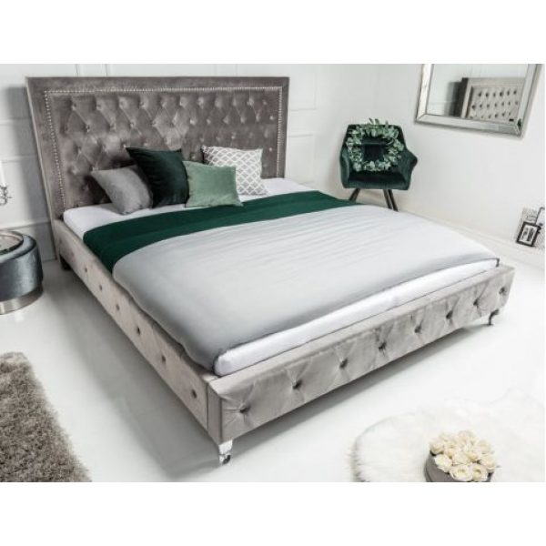 Bed Glamour Velvet 180x200 Zilver