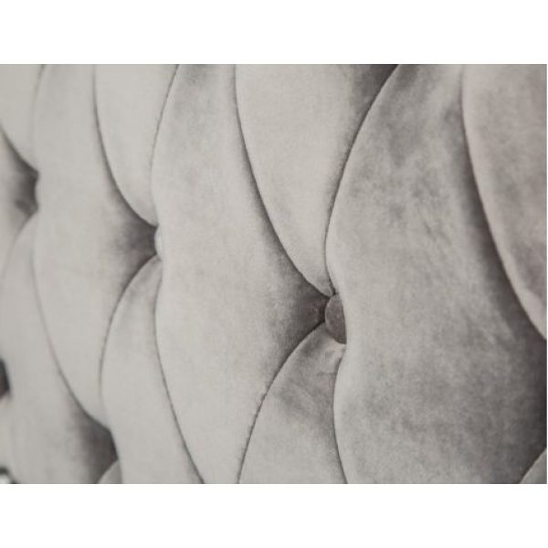 Bed Glamour Velvet 180x200 Zilver