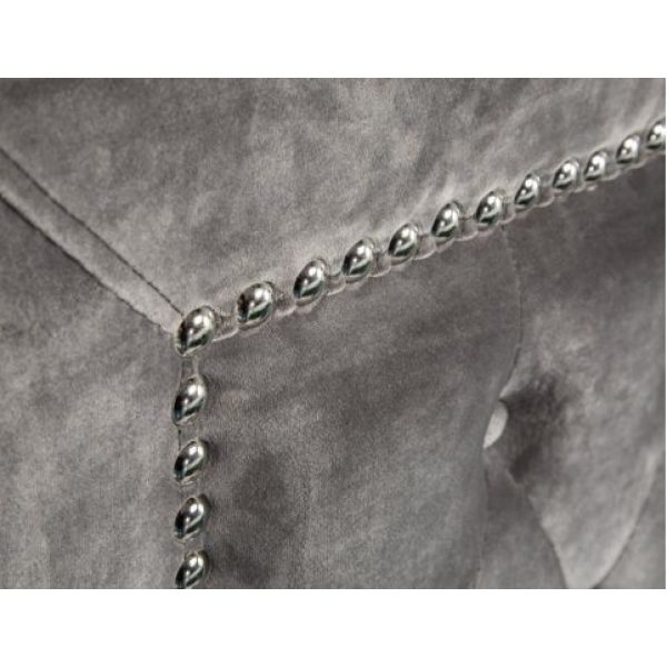 Bed Glamour Velvet 180x200 Zilver