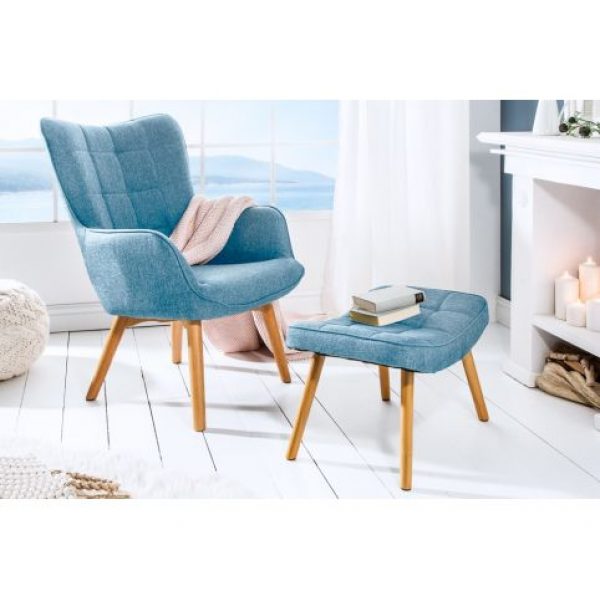 Showroommodel Fauteuil Dina Blauw, zelf afhalen