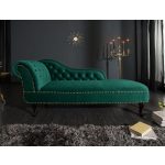 Chesterfield Recamiere Smaragdgroen Velvet