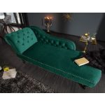 Chesterfield Recamiere Smaragdgroen Velvet