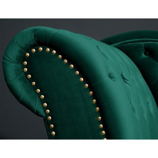 Chesterfield Recamiere Smaragdgroen Velvet
