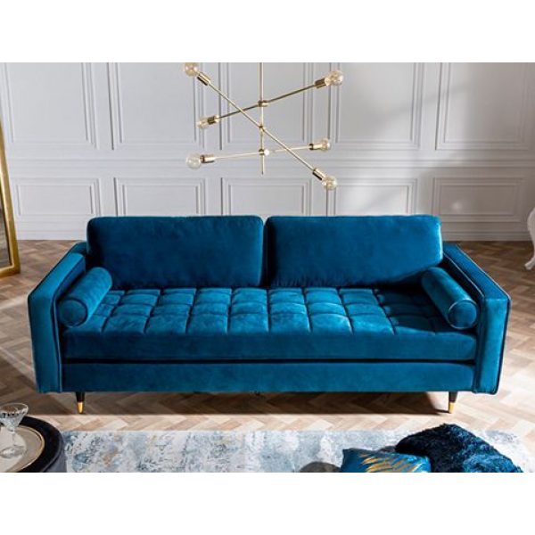Sofa Knus 3-zits Velvet Donkerblauw