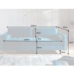 Sofa Knus 3-zits Velvet Donkerblauw