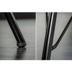 Kuipstoel Skandinavia Geel Velvet - Zwart frame