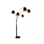 Vloerlamp Levels Zwart / Goud