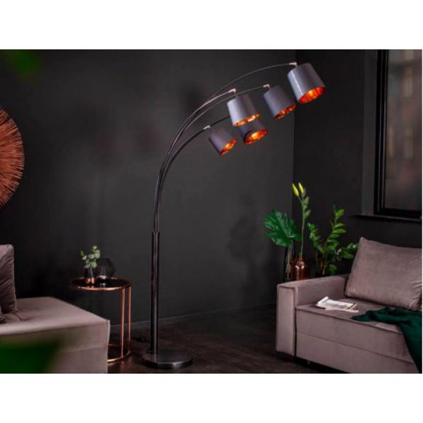 Vloerlamp Levels Zwart / Goud
