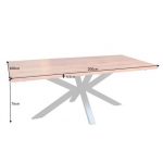 Eettafel Galaxy Naturel 180 cm Sheesam