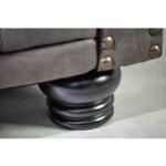 Sofa Chesterfield Edward 3-zits Donkergrijs