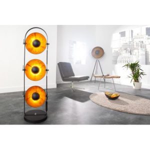 Showroommodel Vloerlamp Studio 3 Lights Zwart / Goud, zelf afhalen